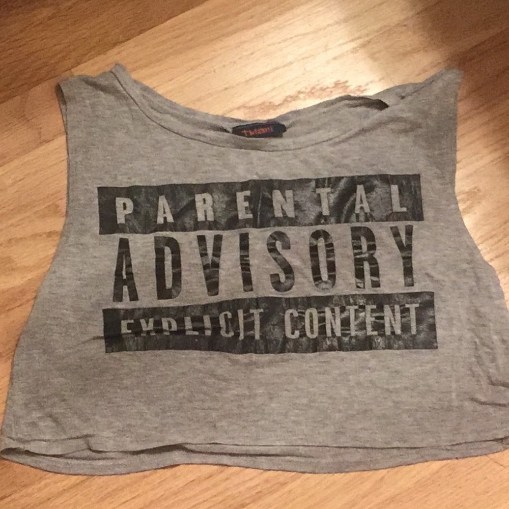 Grey crop top